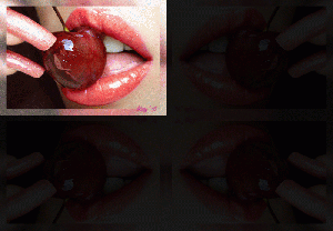 cherry collage gif